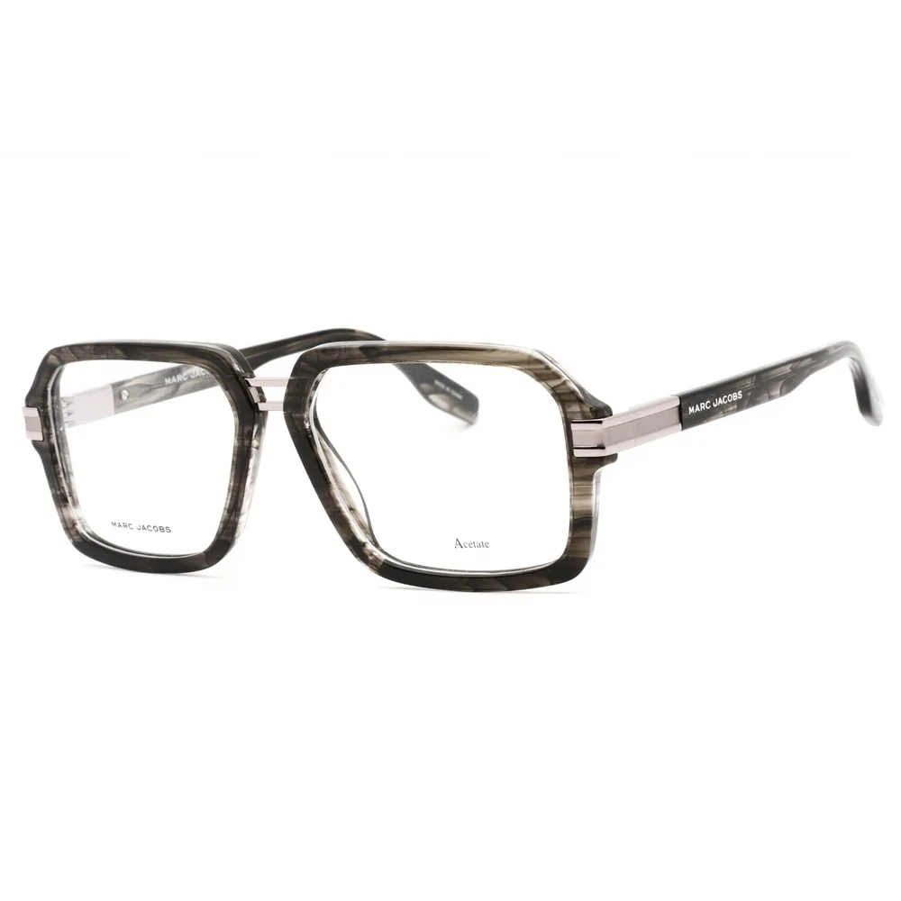 NWT Marc Jacobs MARC 715-02W8 00 Grey Horn Rectangle 55mm Eyeglasses